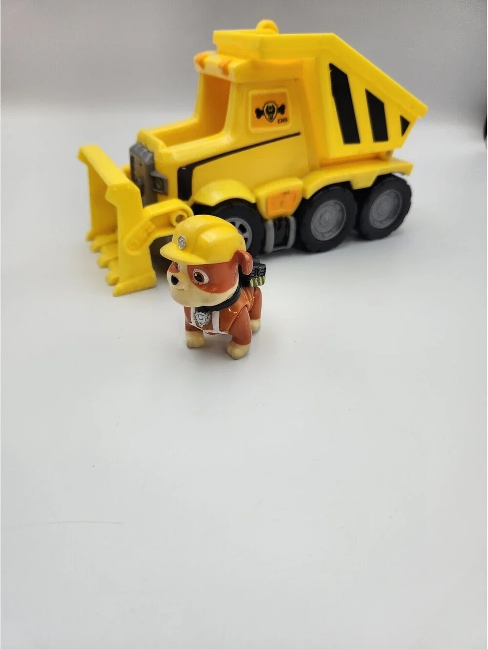 Paw Patrol Rubble Ultimate Rescue Construction Dump Truck & Bulldozer Toy D3